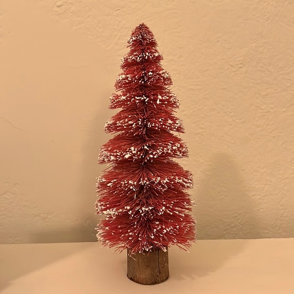 Anthropologie Sisal Bottle Brush Tree Pink - Picture 2 of 6